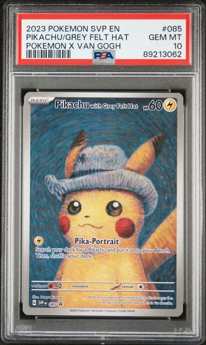 2023 #085 Pikachu With Grey Felt Hat PSA 10 Svp EN-SV Black Star Promo Pokemon