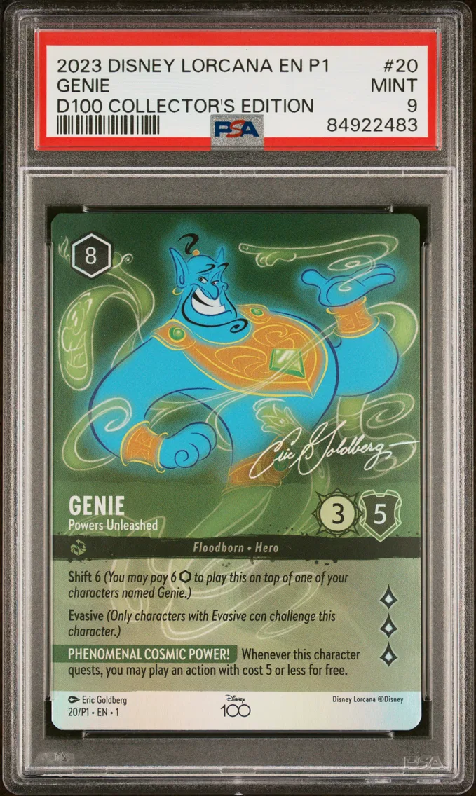 2023 #20 Genie - Powers Unleashed PSA 9 Disney Lorcana EN P1-Promo