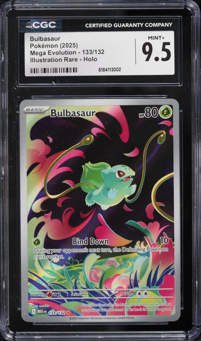 2025 #133 Bulbasaur CGC 9.5 Pokemon Mega Evolution IR