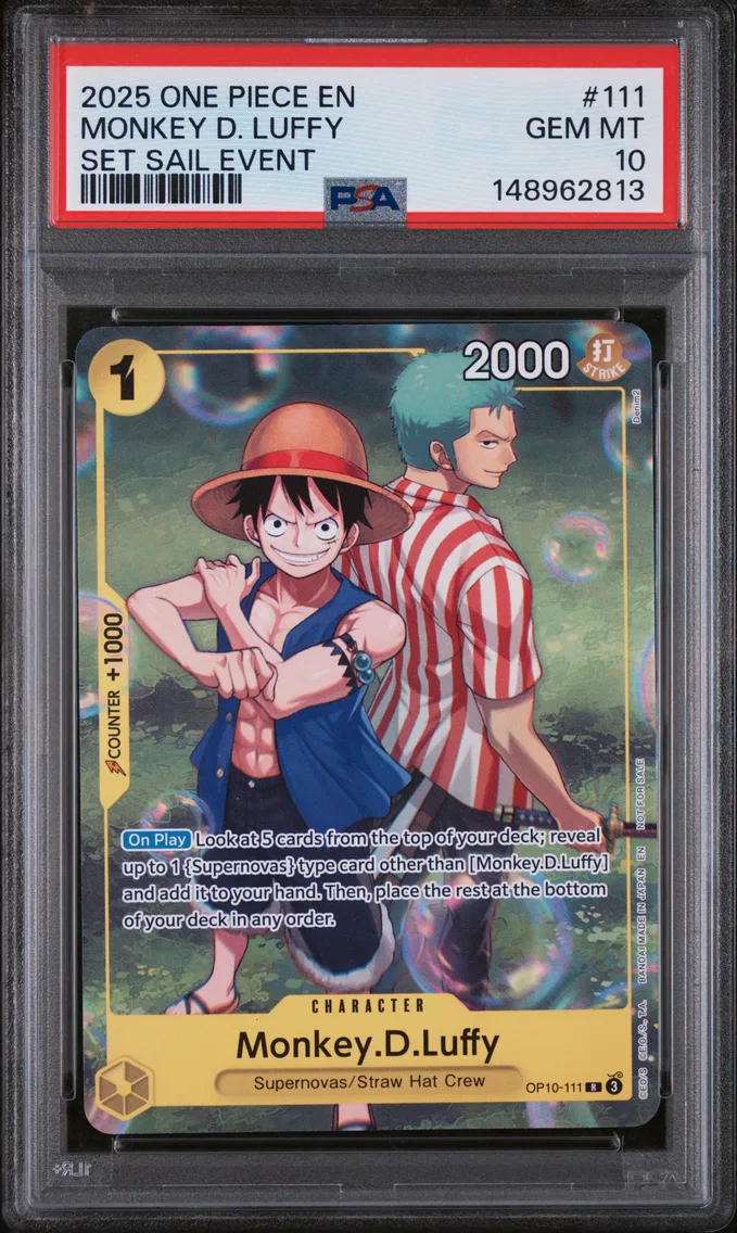 2025 #111 Monkey D. Luffy PSA 10 One Piece Promos