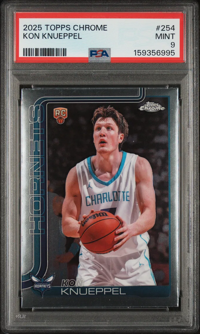 2025 #254 Kon Knueppel PSA 9 Topps Chrome