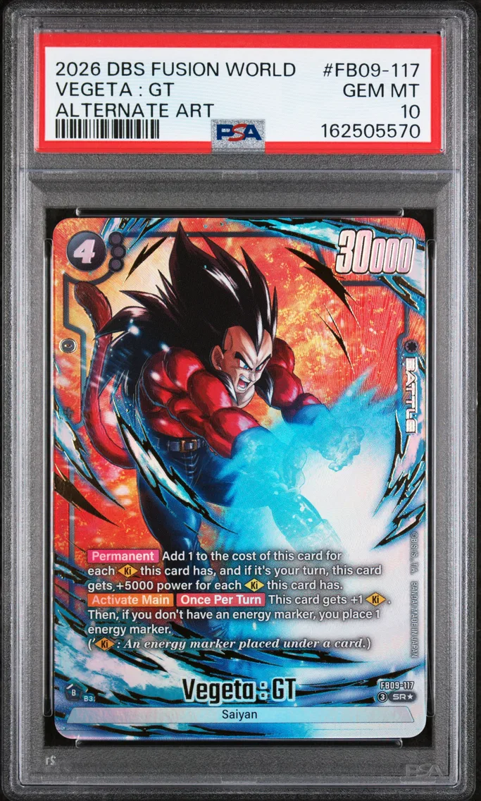 2026 #FB09-117 Vegeta : GT PSA 10 Dragon Ball Super Card Game Fusion World Dual Evolution