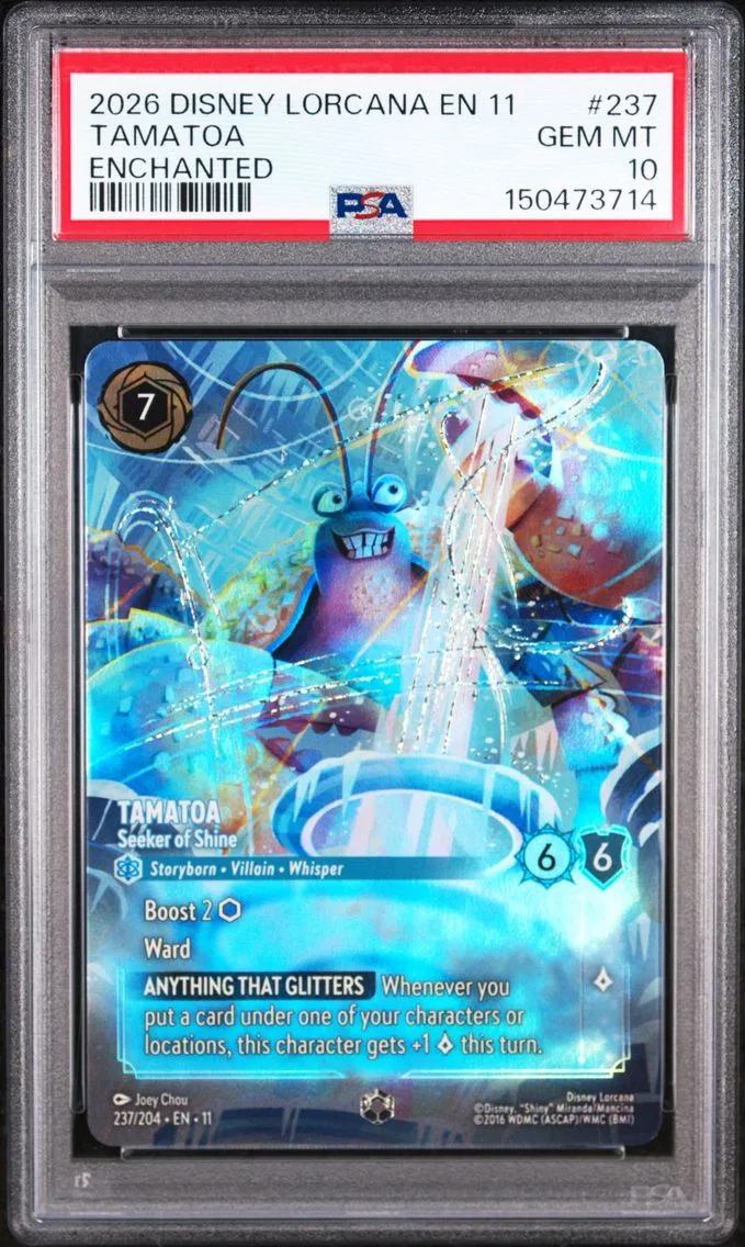 2026 #237 Tamatoa - Seeker of Shine PSA 10 Disney Lorcana EN 11-Winterspell