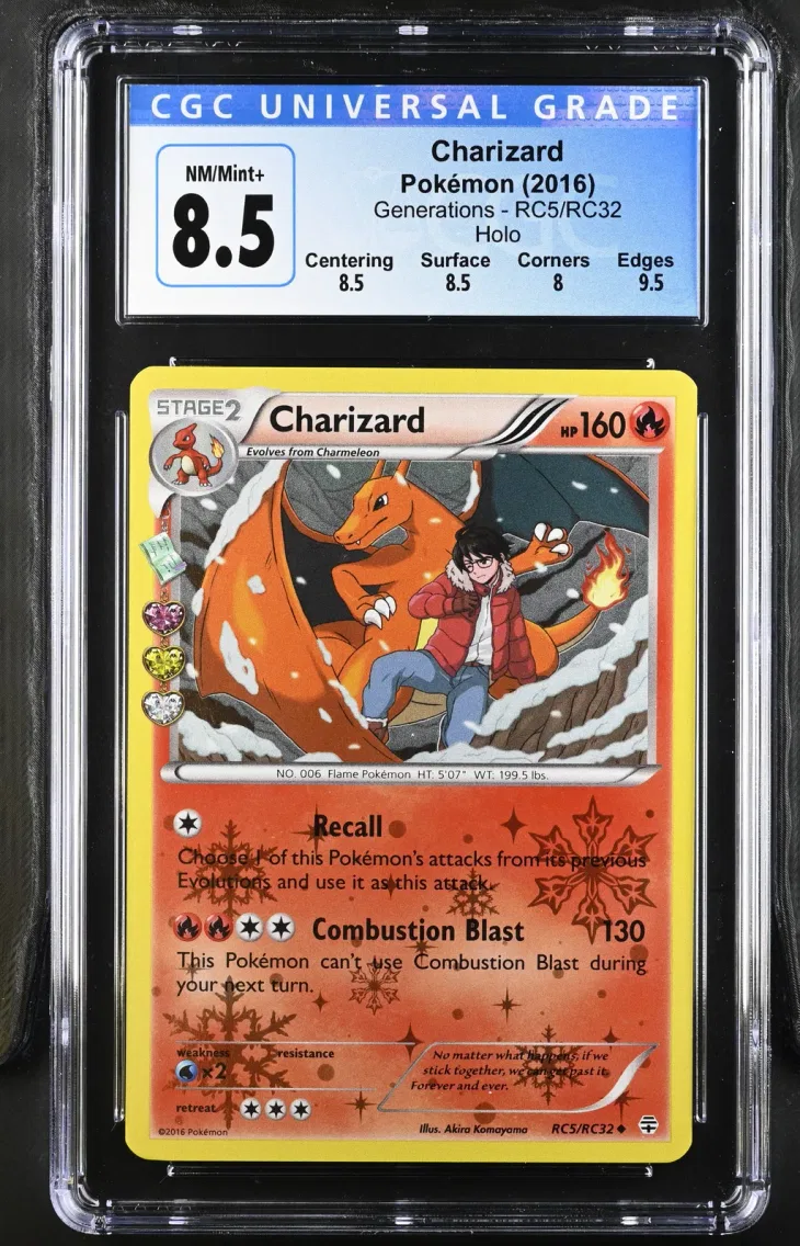 2016 #RC5/RC32 Charizard CGC 8.5 Generations - English