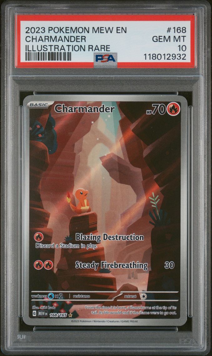 2023 #168 Charmander PSA 10 Mew