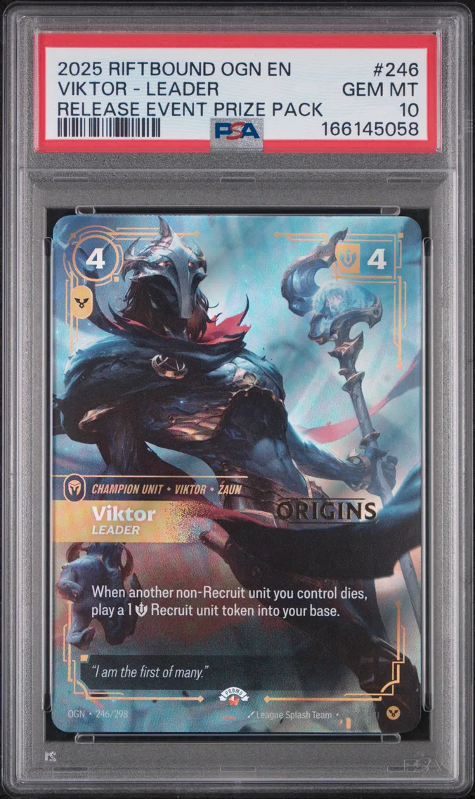2025 #246 Viktor - Leader PSA 10 Riftbound: League of Legends Ogn-Origins