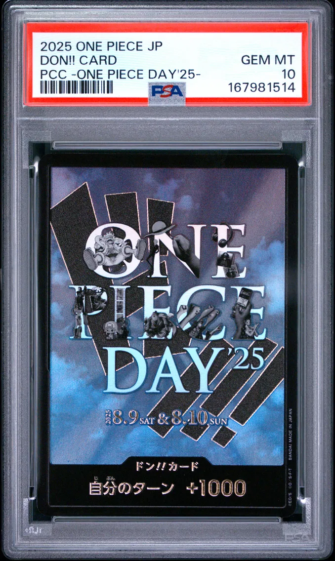 2025 #NA Don!! Card PSA 10 One Piece Japanese Premium Card Collection -One Piece Day'25-