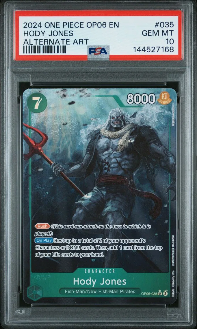 2024 #035 HODY JONES PSA 10 One Piece OP06-Wings of the Captain