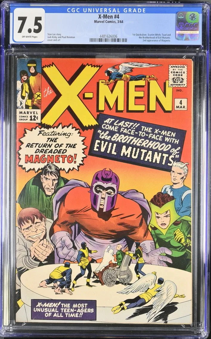 1964 #NA 1964 X-Men #4 CGC 7.5 Marvel Comics CGC 7.5