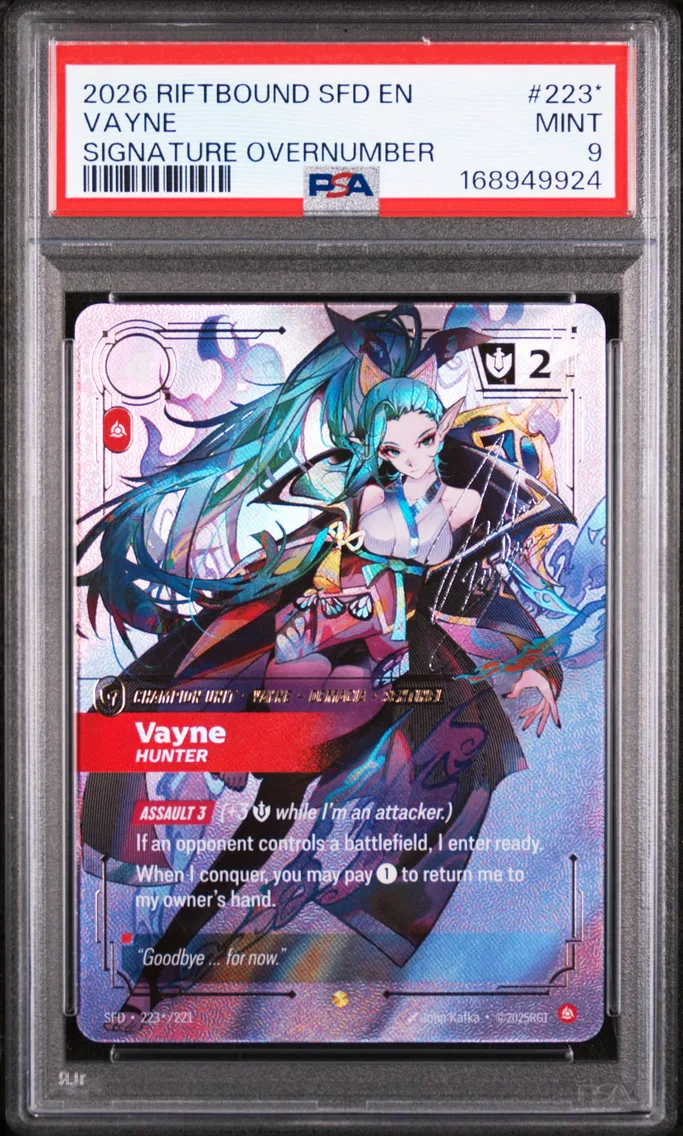 2026 #223* Vayne - Hunter PSA 9 Riftbound: League of Legends Sfd-Spiritforged
