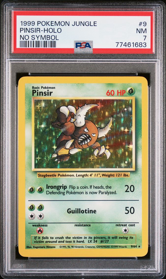 1999 #9 Pinsir-Holo PSA 7 Jungle Pokemon