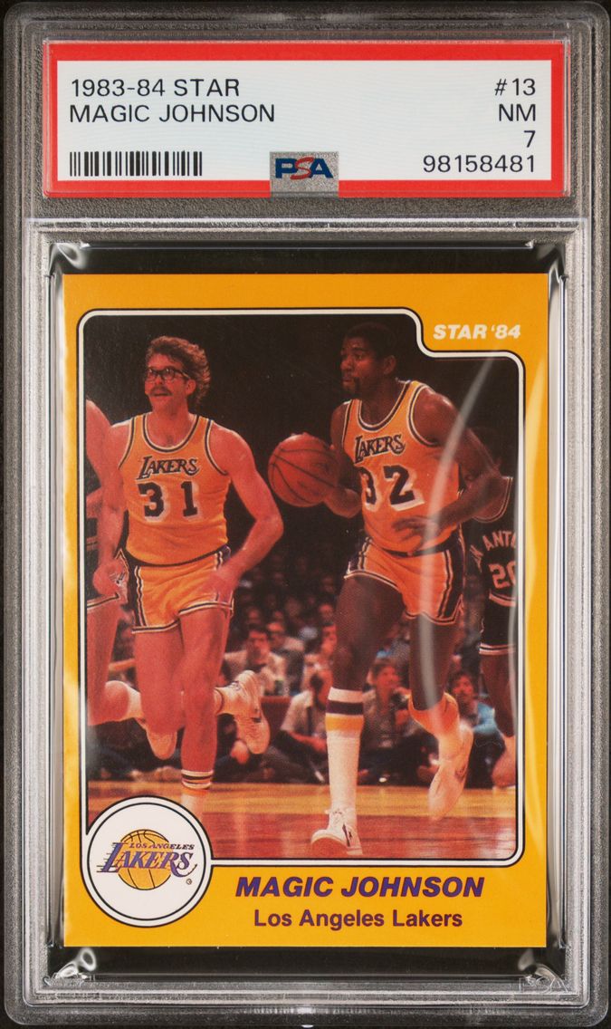 1983 #13 Magic Johnson PSA 7 Sta