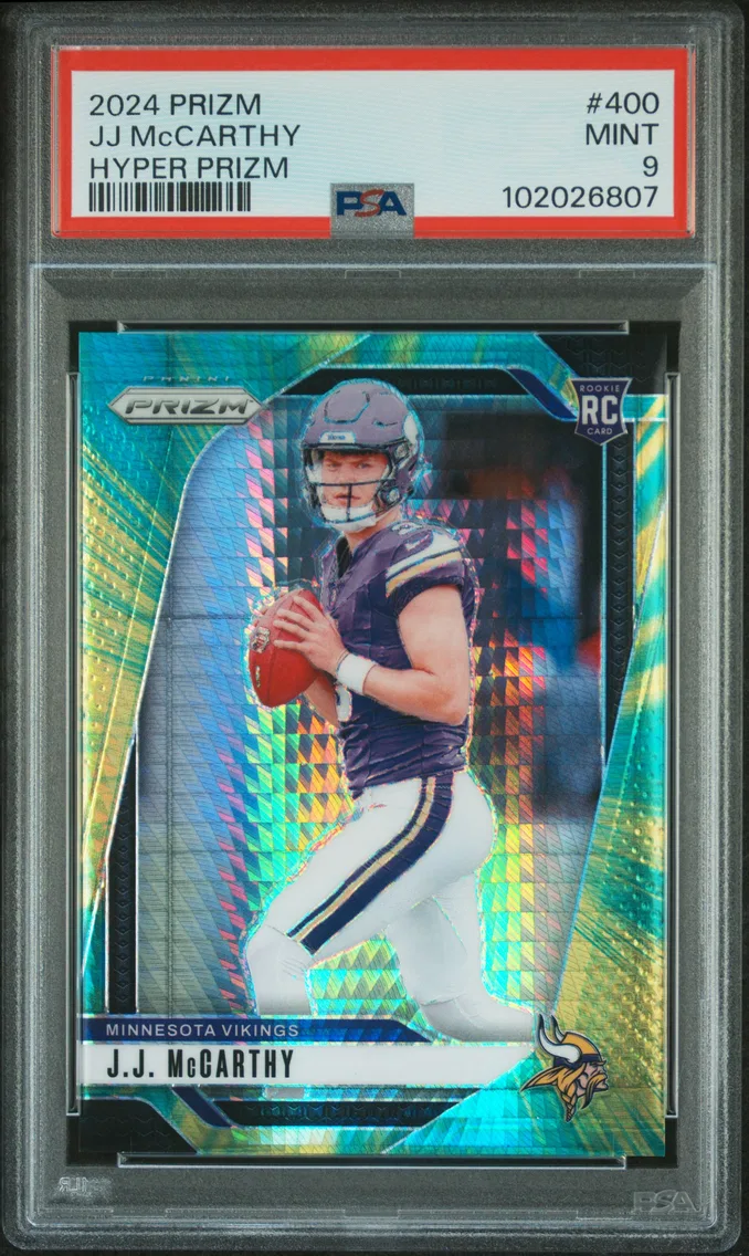2024 #400 JJ McCARTHY PSA 9 Panini Prizm