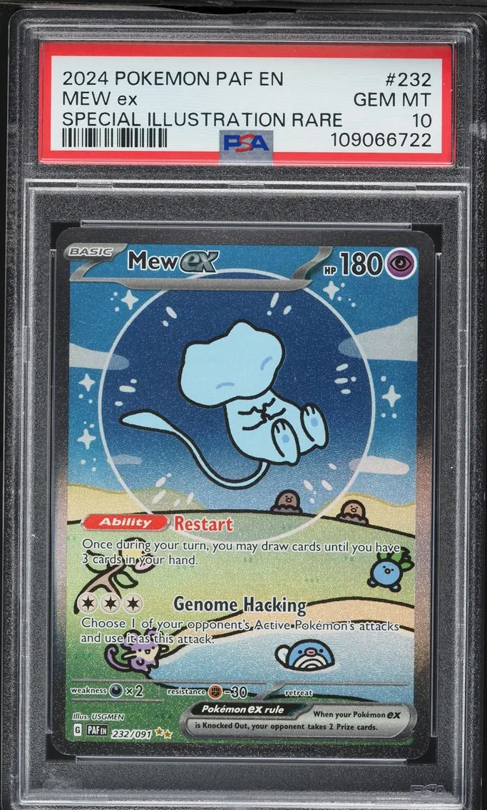 2024 #232 Mew ex PSA 10 Paldean Fates - PAF EN - English Pokemon