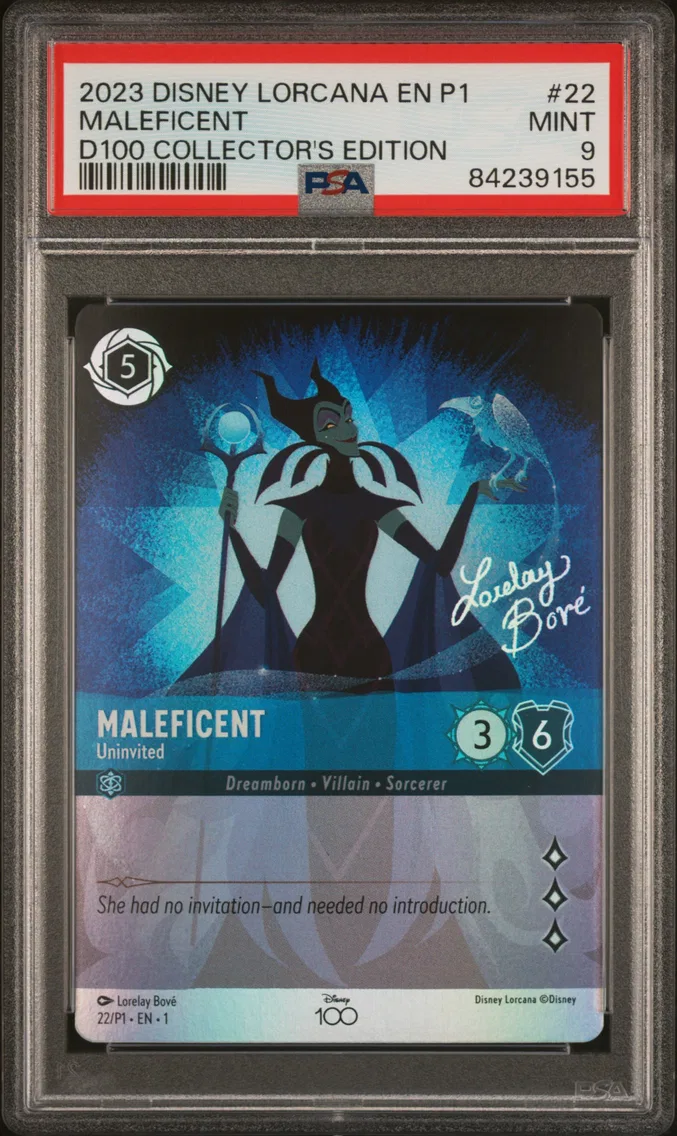 2023 #22 MALEFICENT PSA 9 Disney Lorcana EN P1-Promo