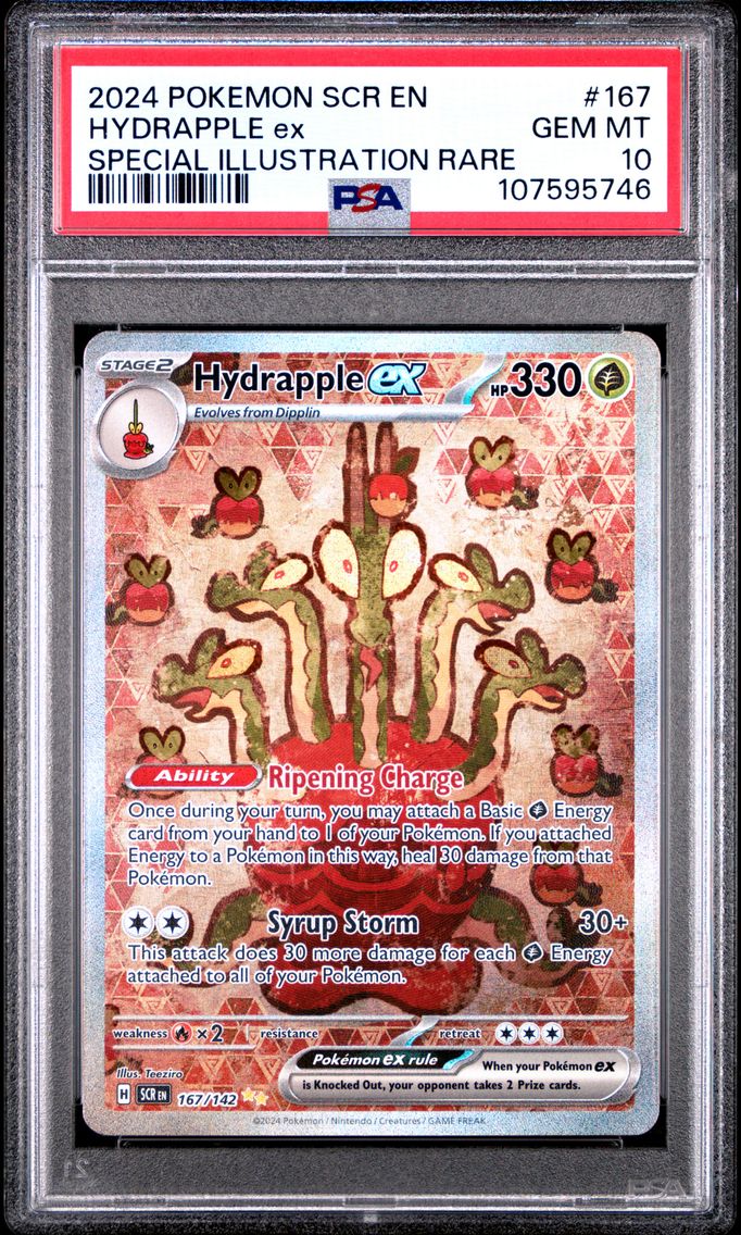 2024 #167 HYDRAPPLE EX PSA 10 POKEMON SCR EN-STELLAR CROWN | SPECIAL ILLUSTRATION RARE