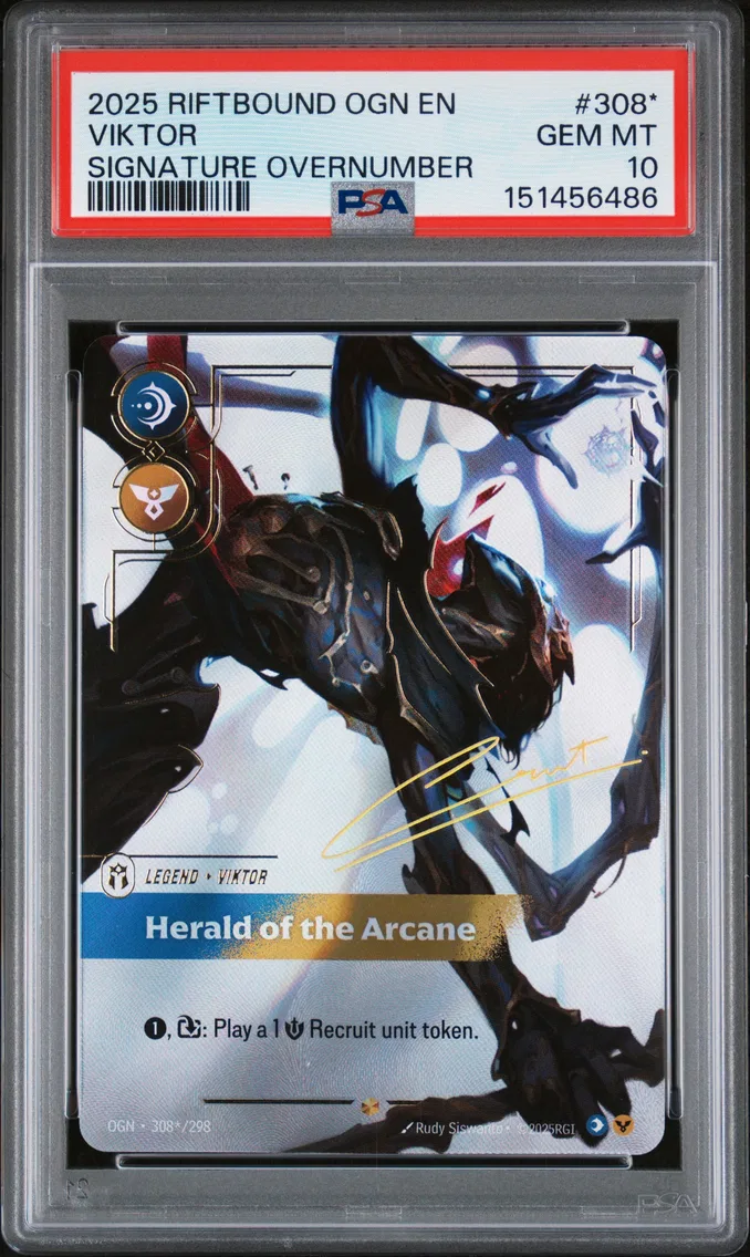 2025 #308* Viktor - Herald of the Arcane PSA 10 Riftbound: League of Legends Ogn-Origins