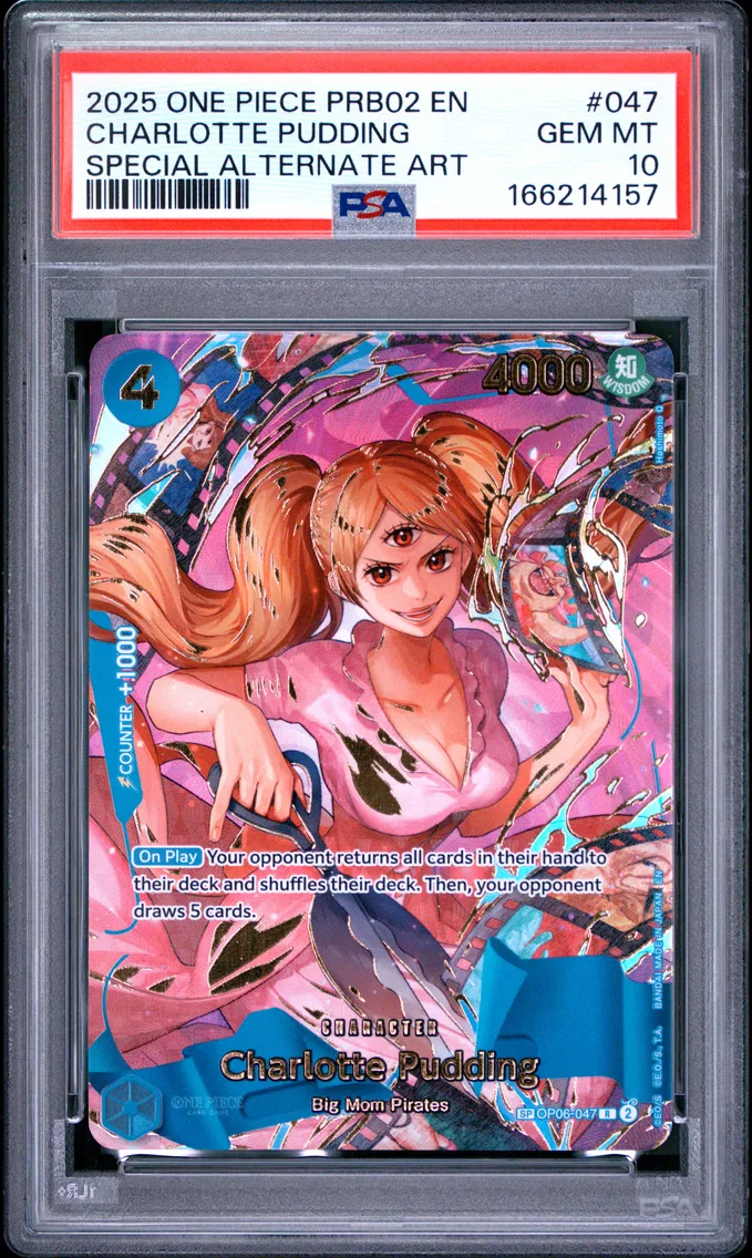 2025 #047 Charlotte Pudding PSA 10 One Piece PRB02-Premium Booster -One Piece Card the Best- Vol.2