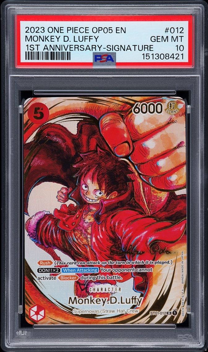 2023 #012 Monkey D. Luffy PSA 10