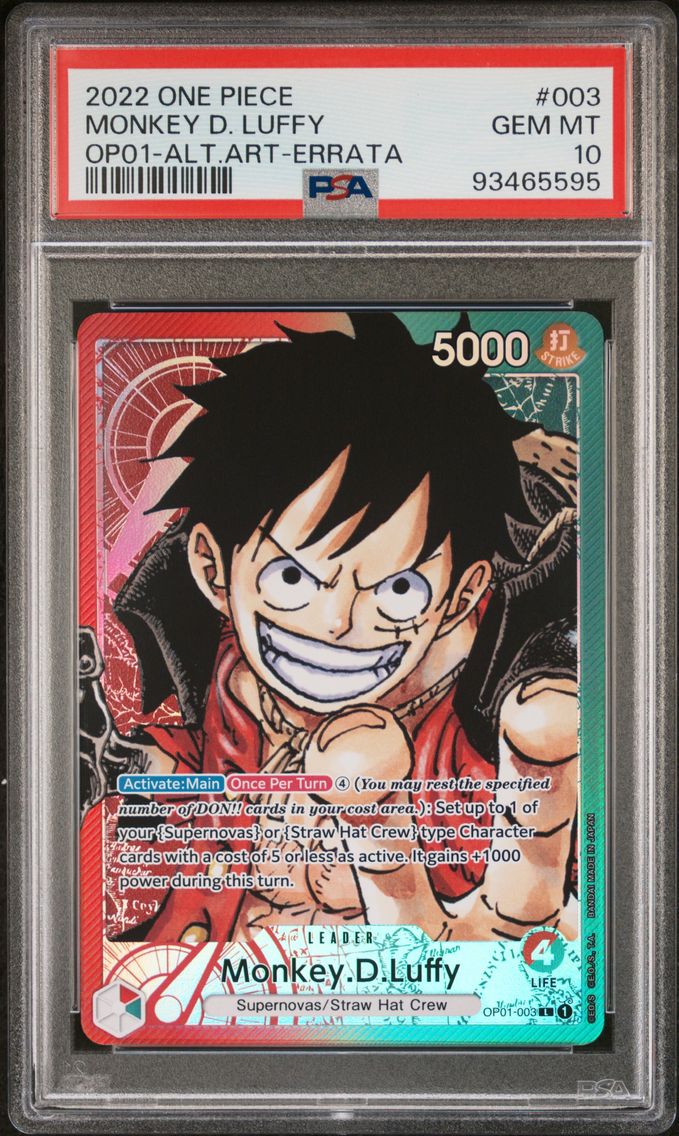 2022 #003 Monkey D. Luffy PSA 10