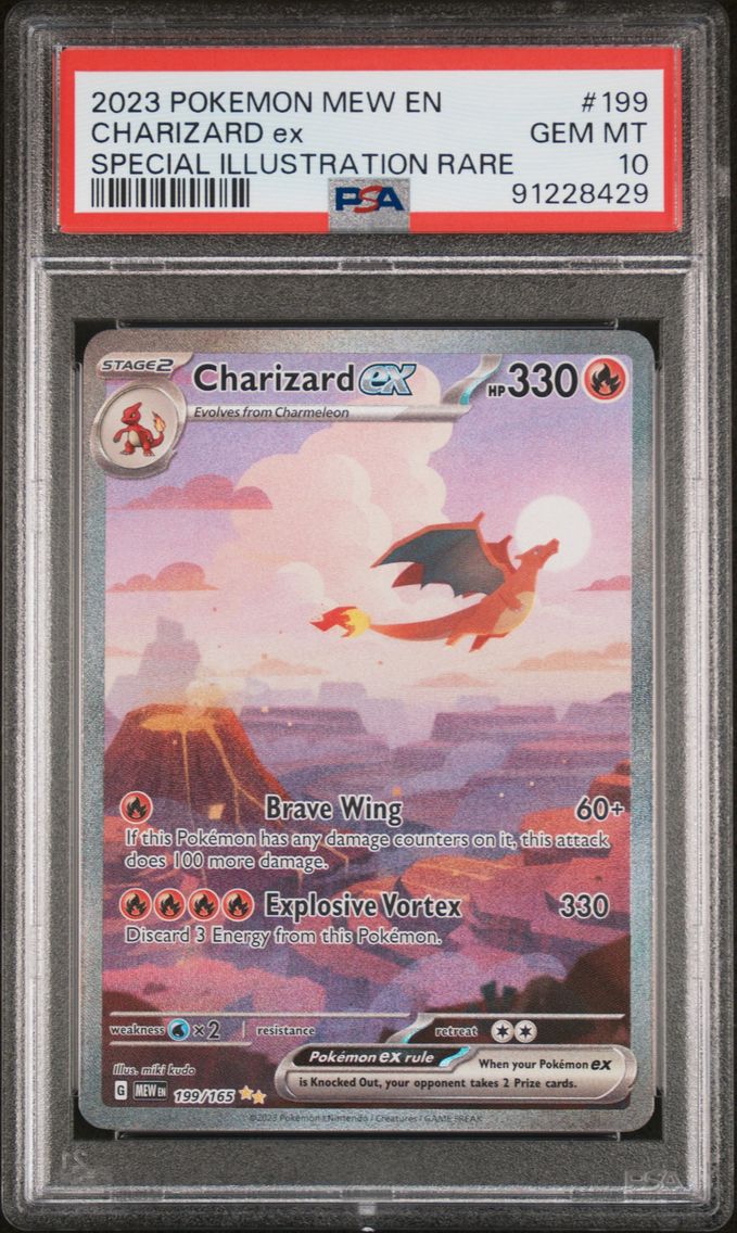 2023 #199 Charizard EX PSA 10 Me