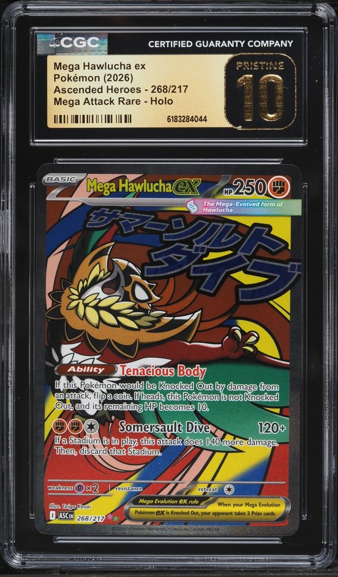 2026 #268 Mega Hawlucha EX CGC 10 Pokemon Mega Evolution Ascended Heroes MA