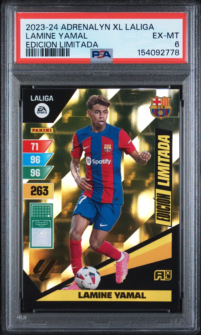 2023 #NA Lamine Yamal PSA 6 Panini Adrenalyn XL Laliga Edicion Limitada