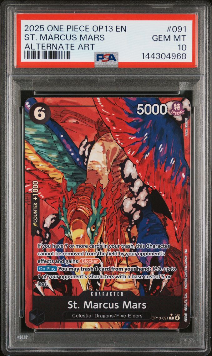 2025 #091 St. Marcus Mars PSA 10 One Piece OP13-Carrying on His Will