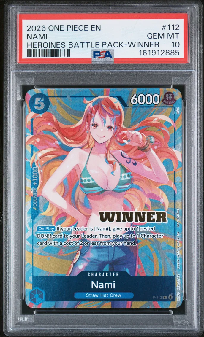 2026 #112 Nami PSA 10 One Piece Heroines Battle Pack