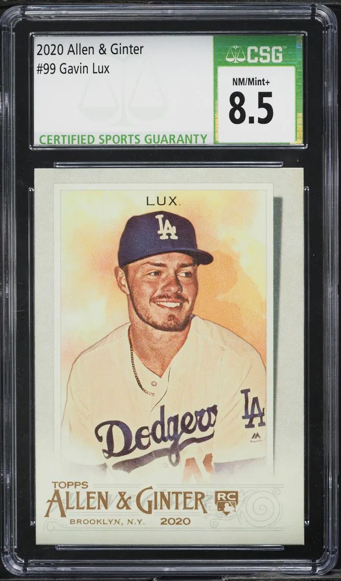 2020 Topps Allen & Ginter Gavin Lux ROOKIE #99 CSG 8.5 NM-MT+