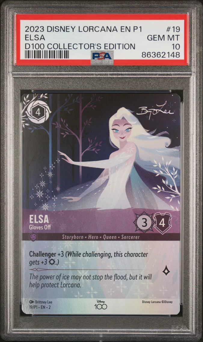 2023 #19 Elsa - Gloves Off PSA 10 Disney Lorcana EN P1-Promo