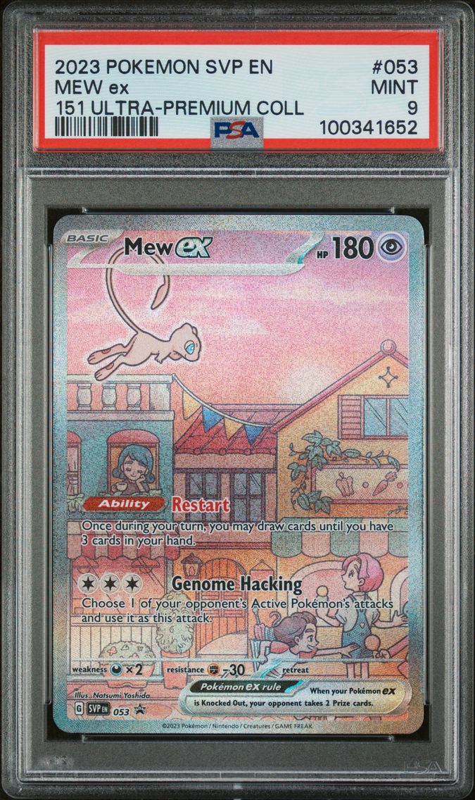 2023 #053 Mew EX PSA 9 Svp EN-SV Black Star Promo