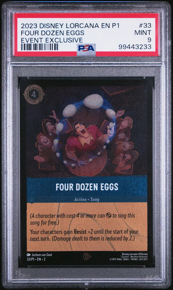 2023 #33 Four Dozen Eggs PSA 9 Disney Lorcana EN P1-Promo
