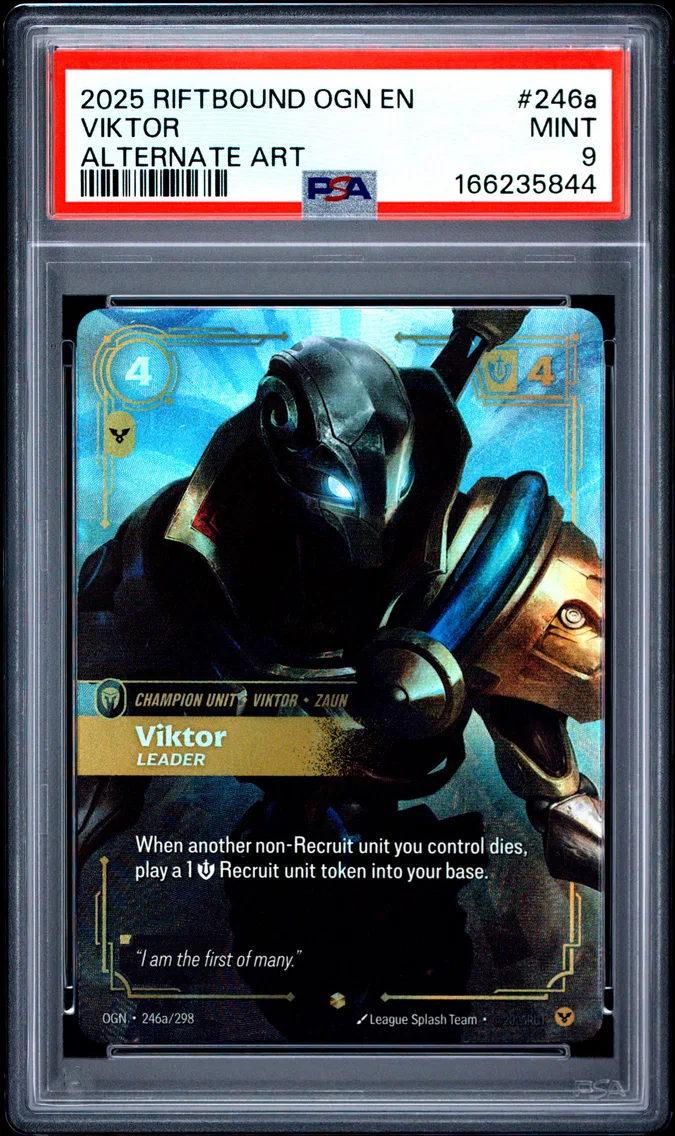 2025 #246a Viktor - Leader PSA 9 Riftbound: League of Legends Ogn-Origins