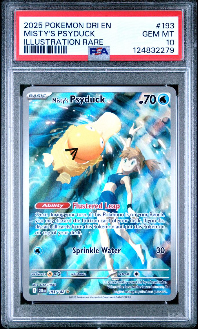 2025 #193 Misty's Psyduck PSA 10