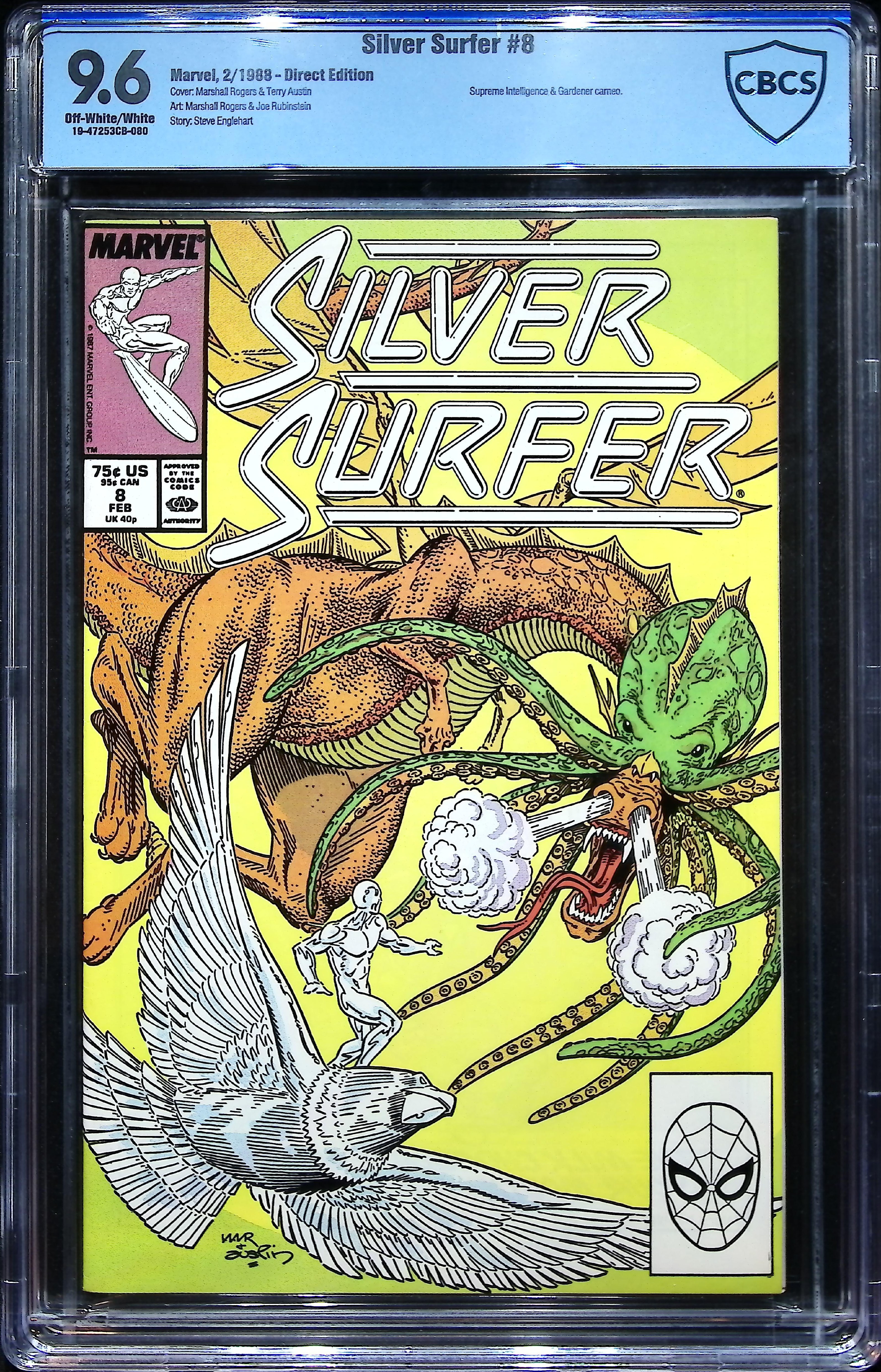 1988 Silver Surfer #8 CBCS 9.6 Marvel Comics