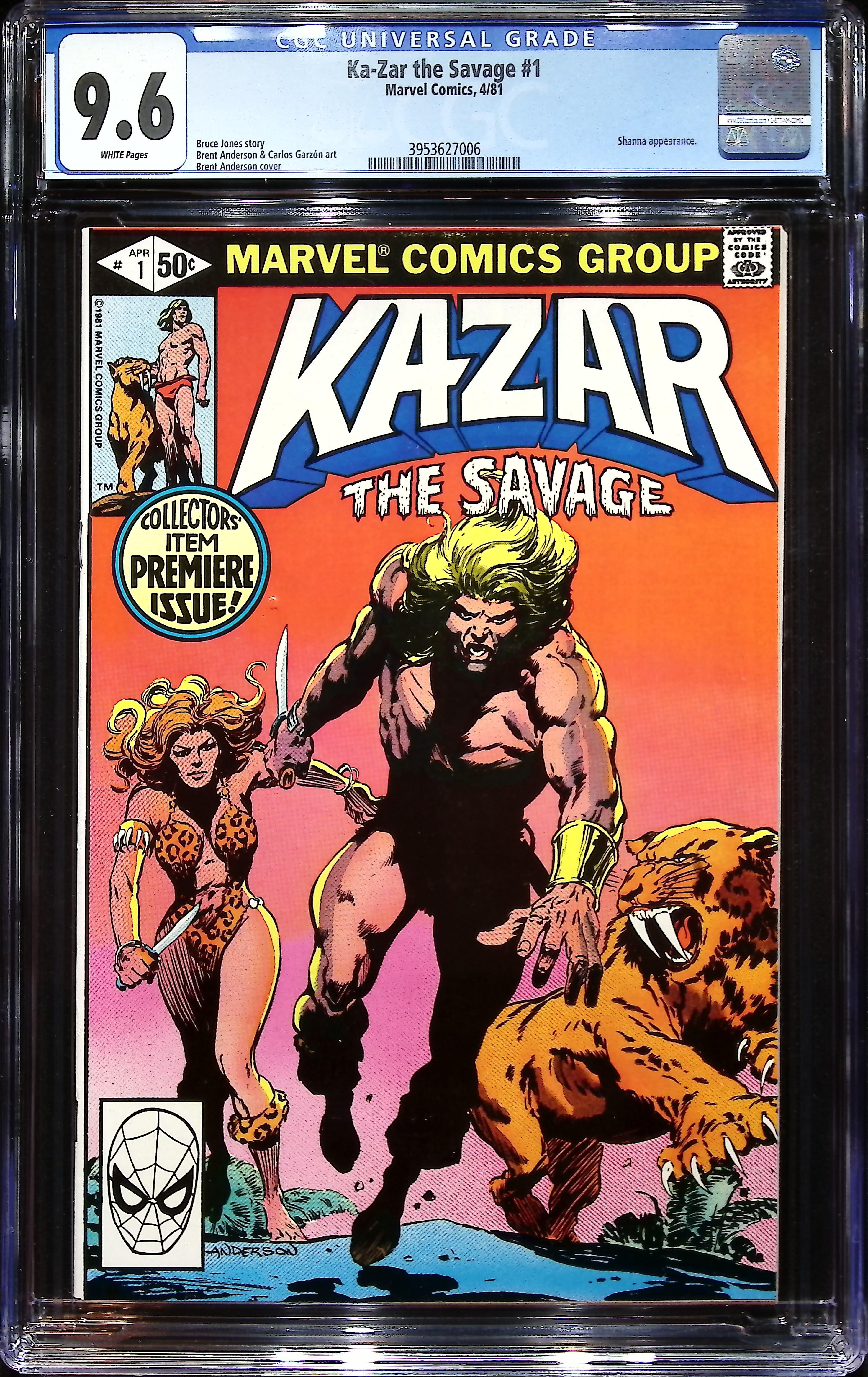 1981 Ka-Zar the Savage #1 CGC 9.6 Marvel Comics