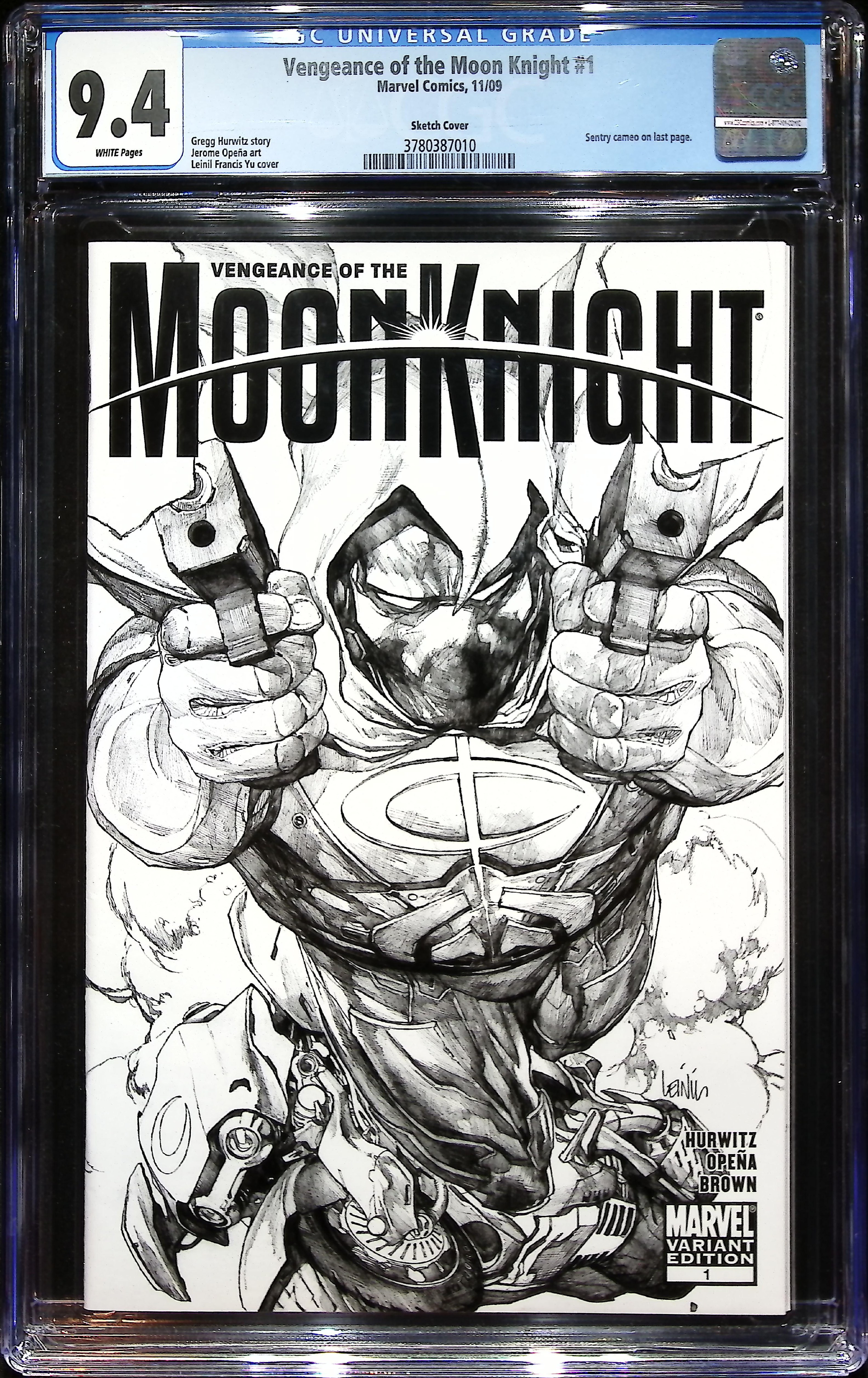 2009 Vengeance of the Moon Knight #1 CGC 9.4 Marvel Comics