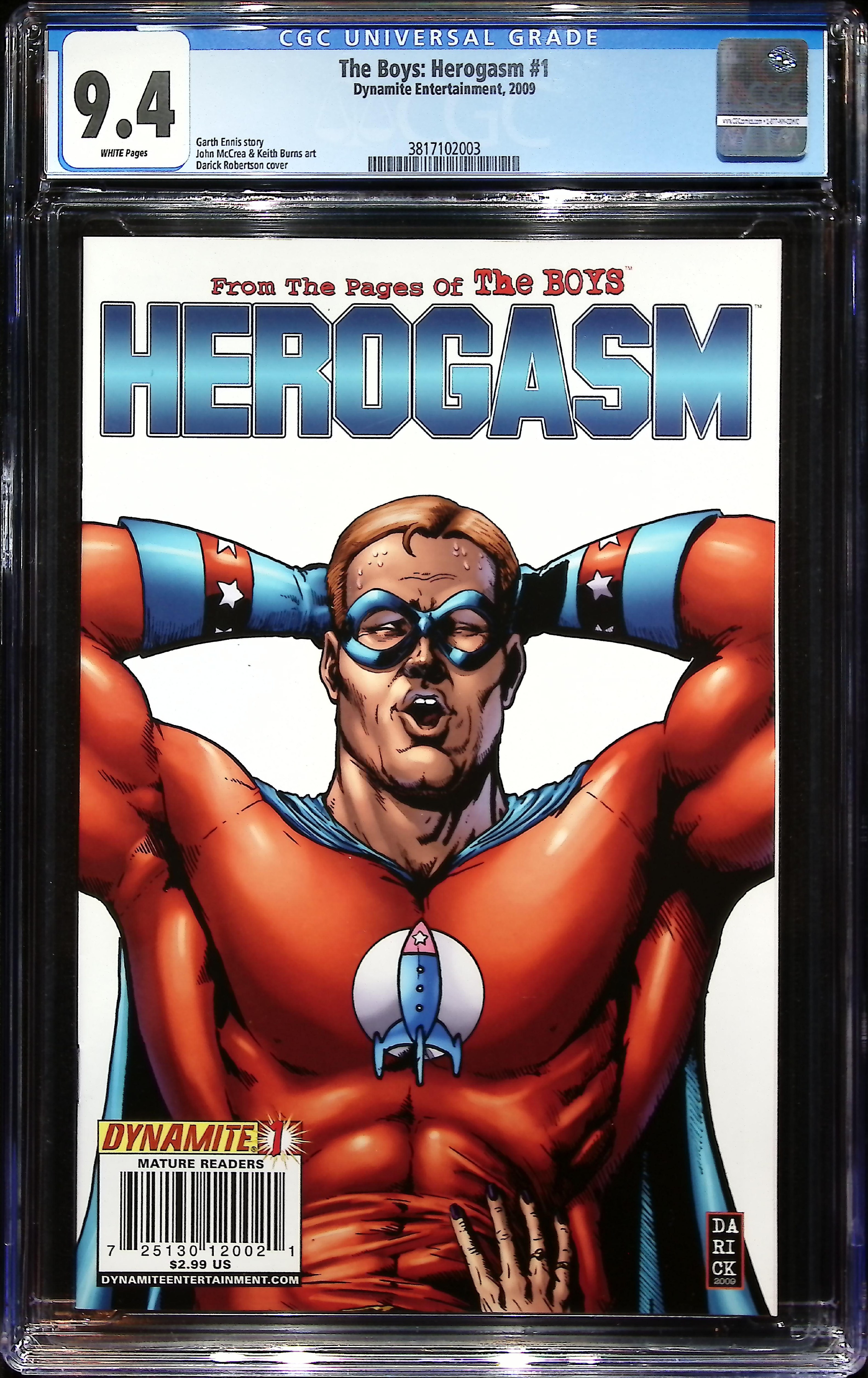 2009 The Boys: Herogasm #1 CGC 9.4 Dynamite Entertainment