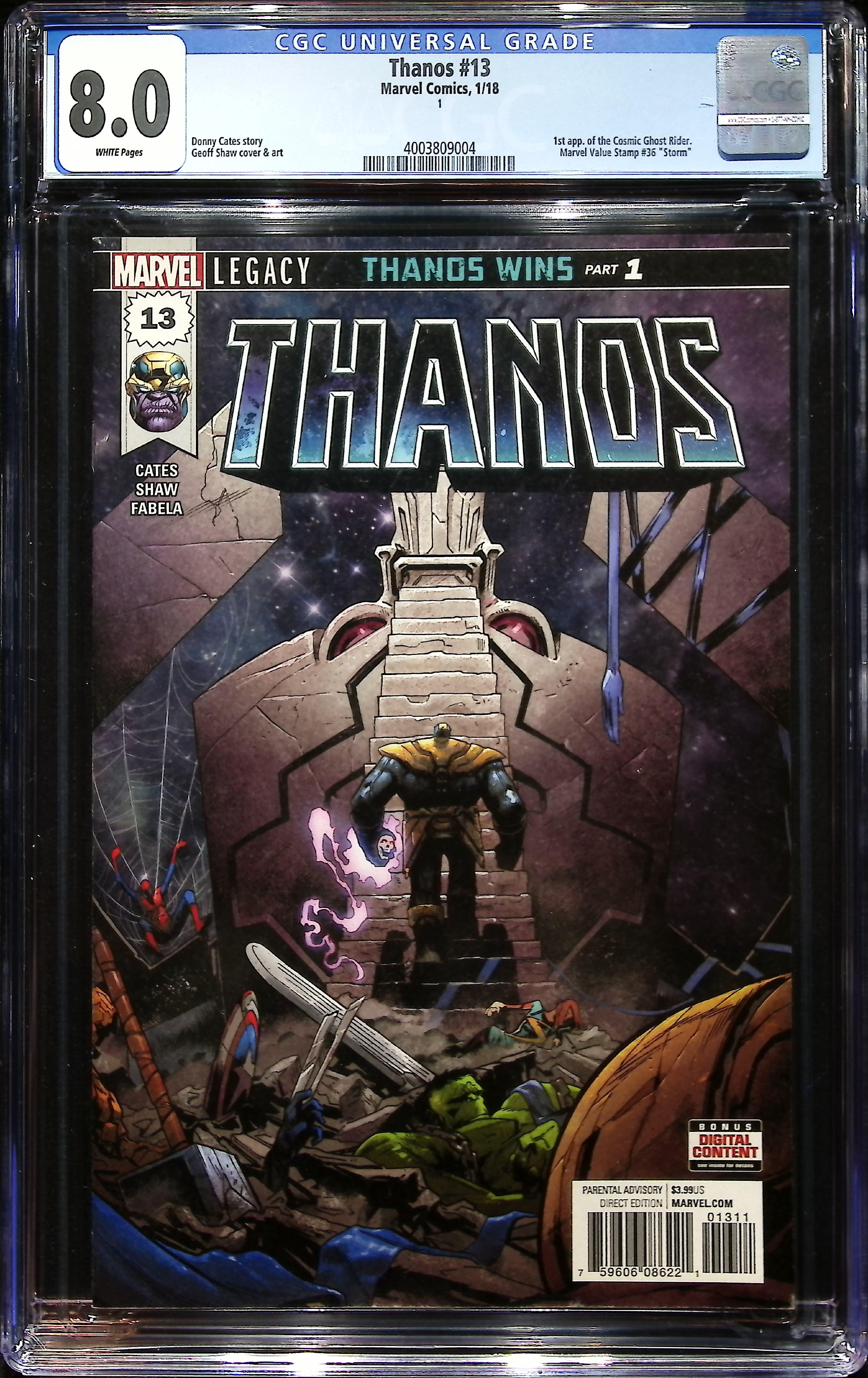 2018 Thanos #13 CGC 8 Marvel Comics