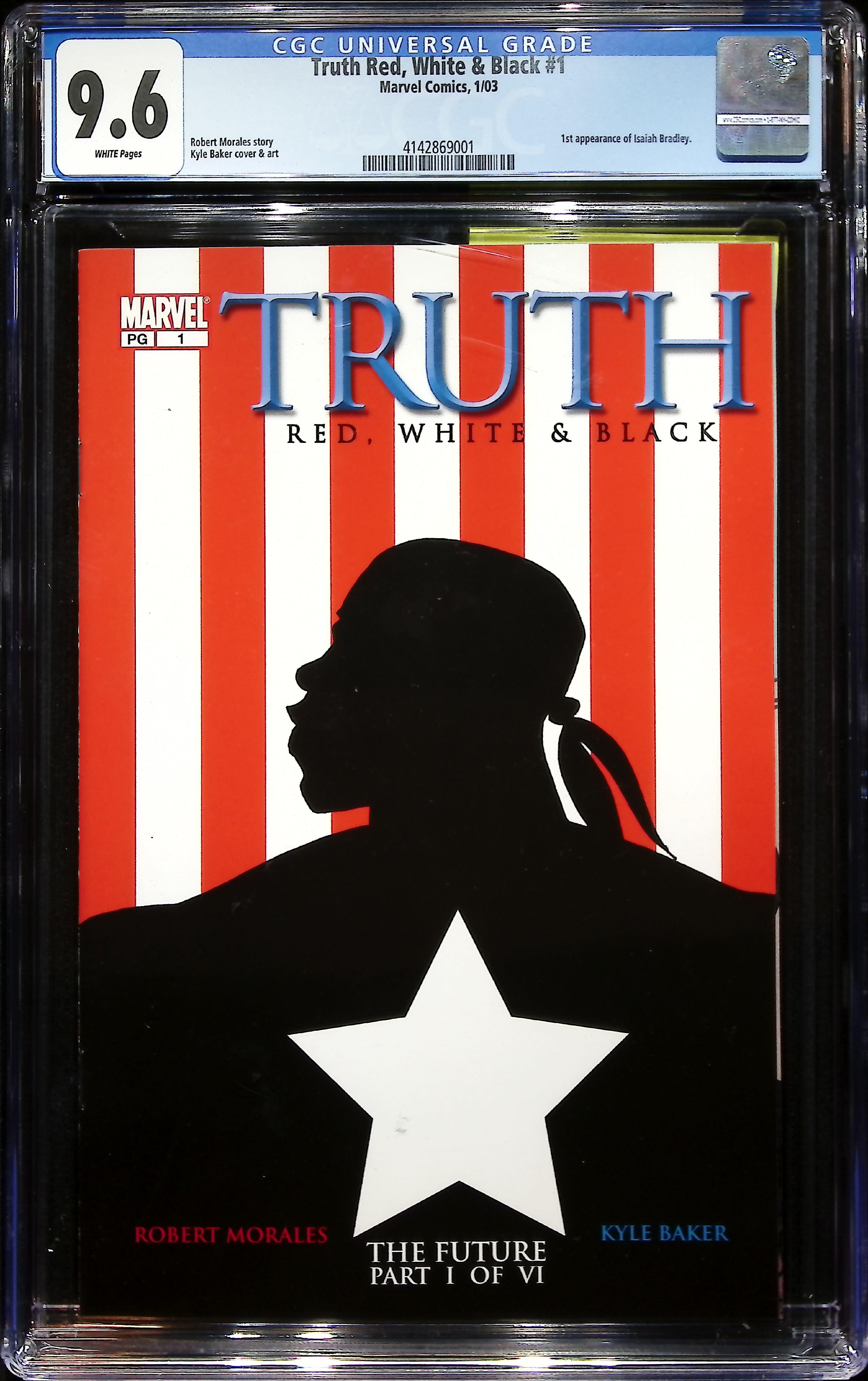 2003 Truth Red, White & Black #1 CGC 9.6 Marvel Comics