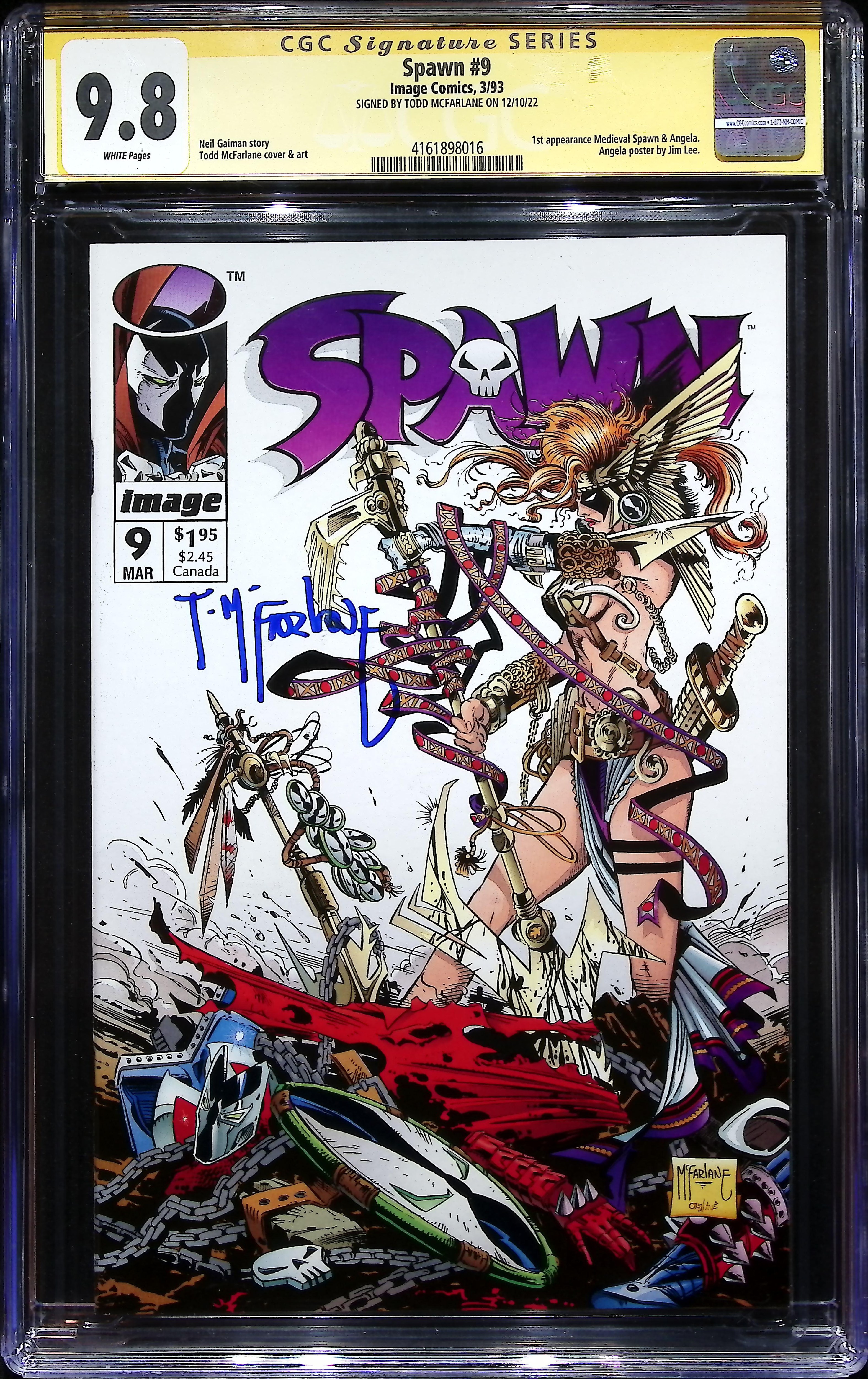 1993 Spawn #9 CGC 9.8 Image Comics