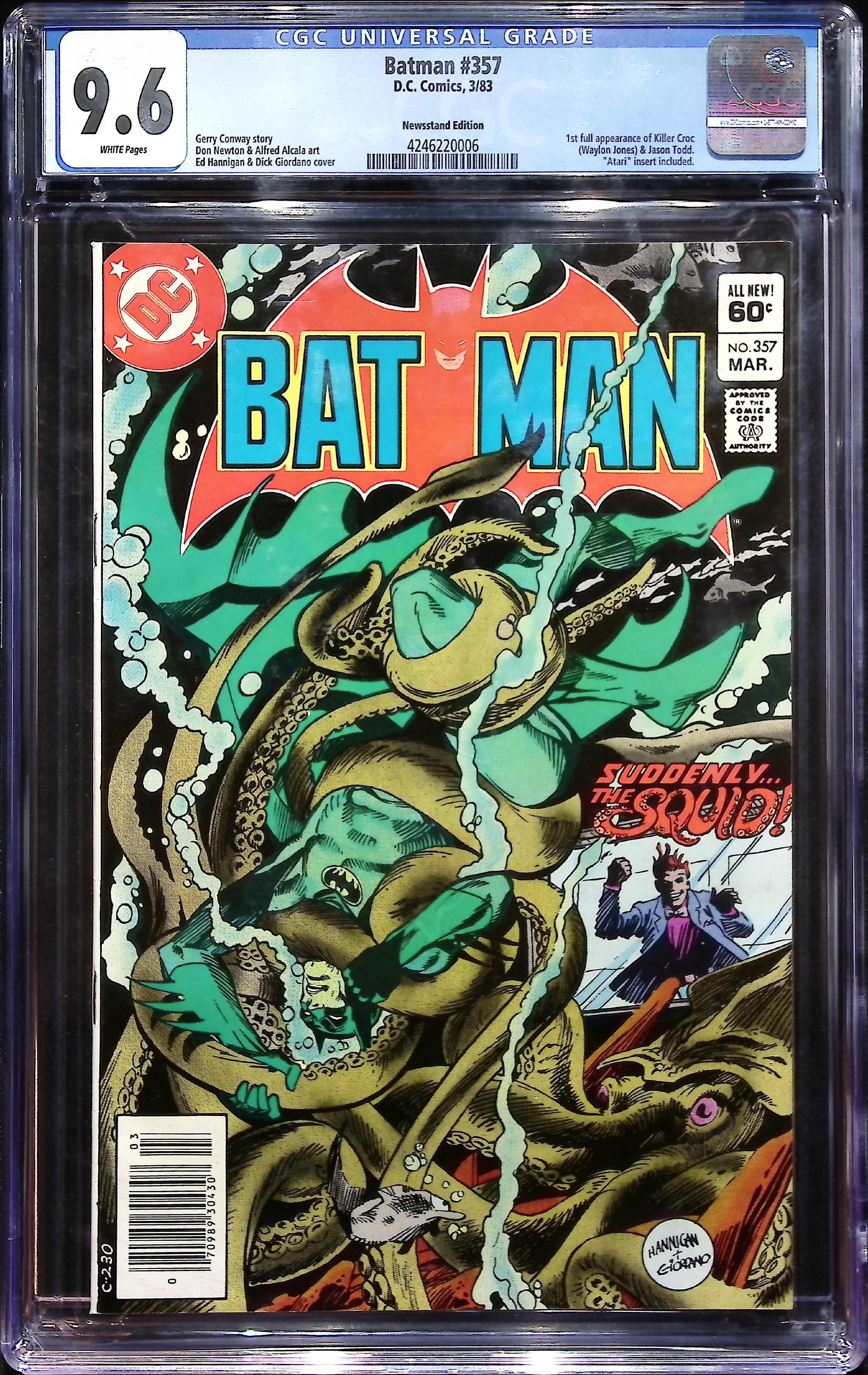 1983 Batman #357 CGC 9.6 DC Comics