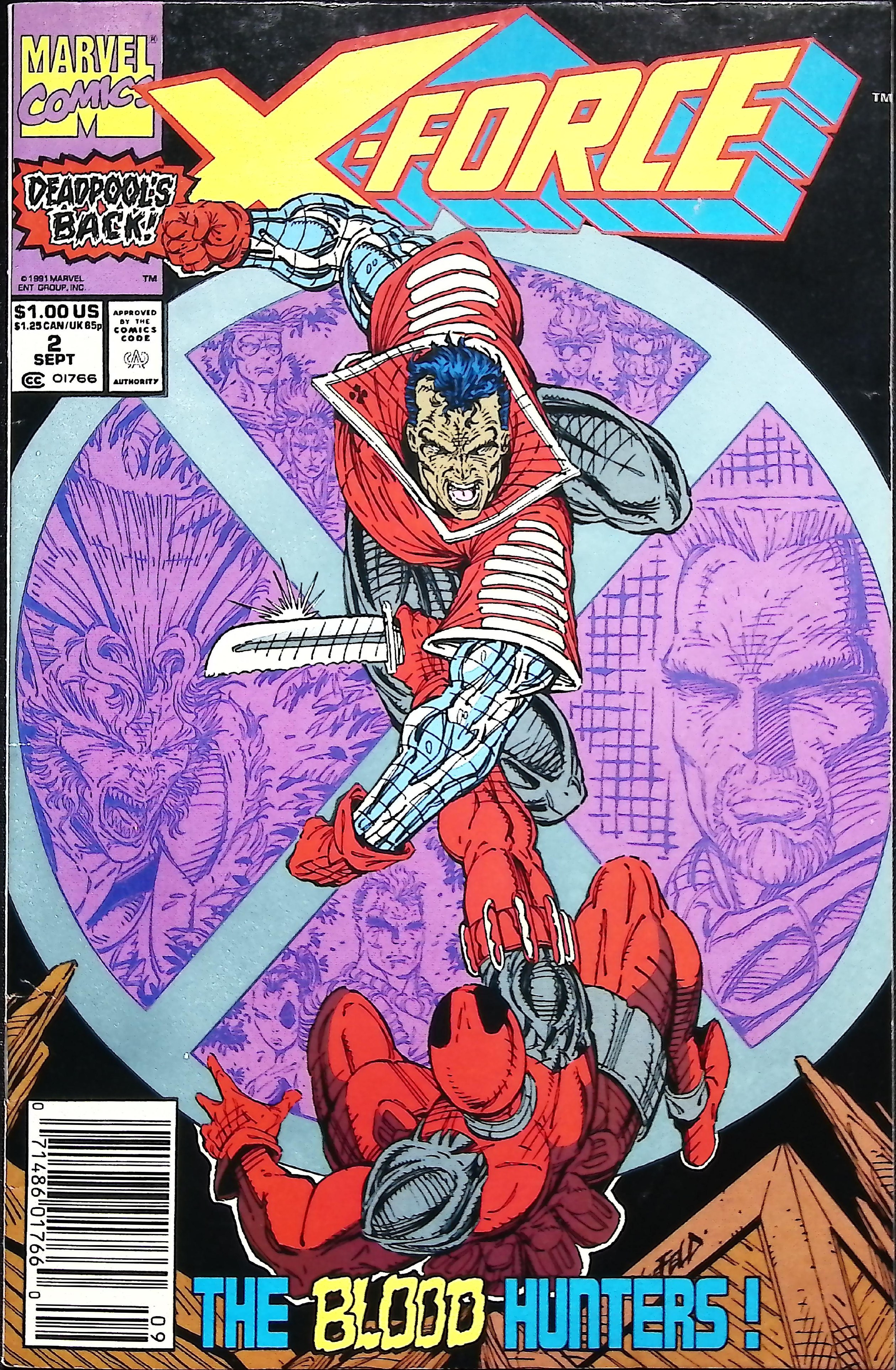 1991 X-Force #2 Marvel Comics