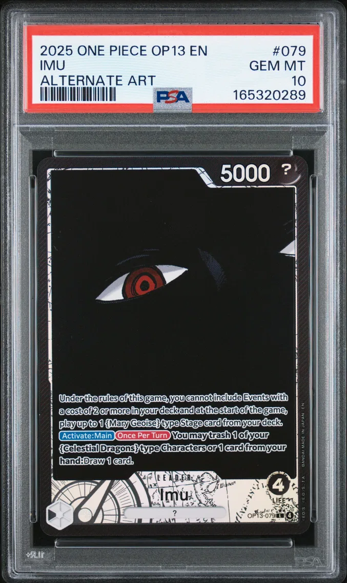 2025 #079 Imu PSA 10 One Piece OP13-Carrying on His Will