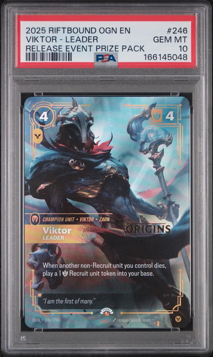 2025 #246 Viktor - Leader PSA 10 Riftbound: League of Legends Ogn-Origins
