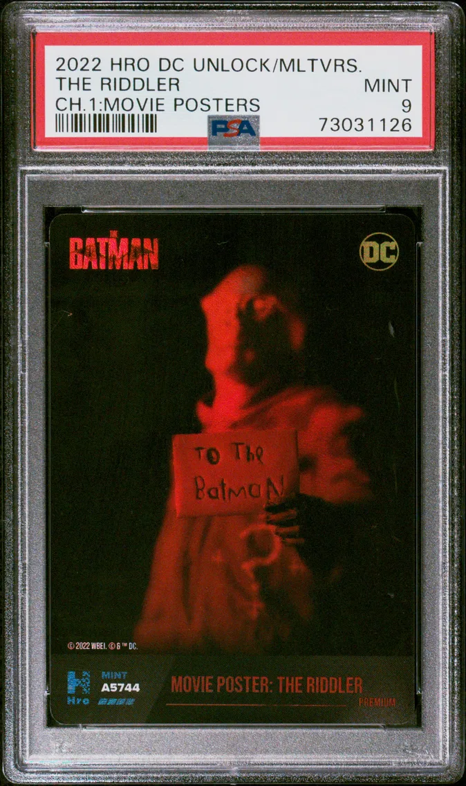 2022 #NA The Riddler PSA 9 Hro DC Unlock the Multiverse Chapter 1