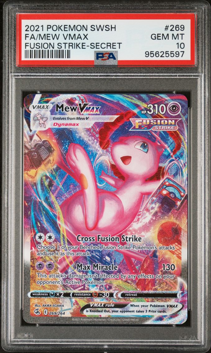 2021 #269 Full Art/Mew Vmax PSA 