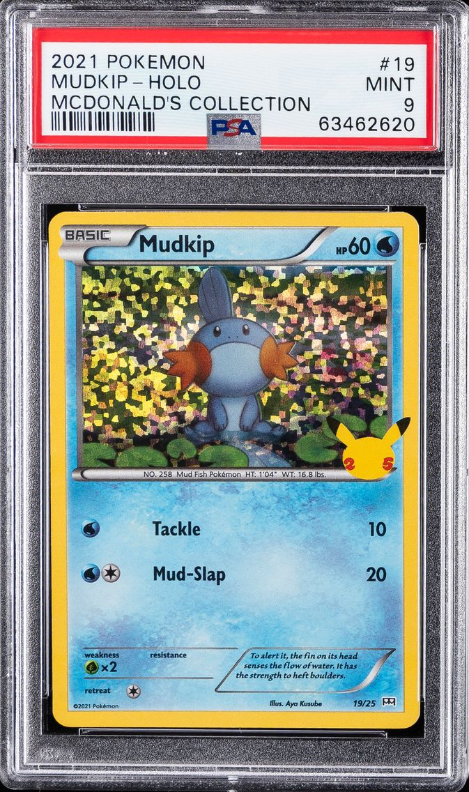 2021 #19 Mudkip-Holo PSA 9 Mcdonald's Collection Pokemon