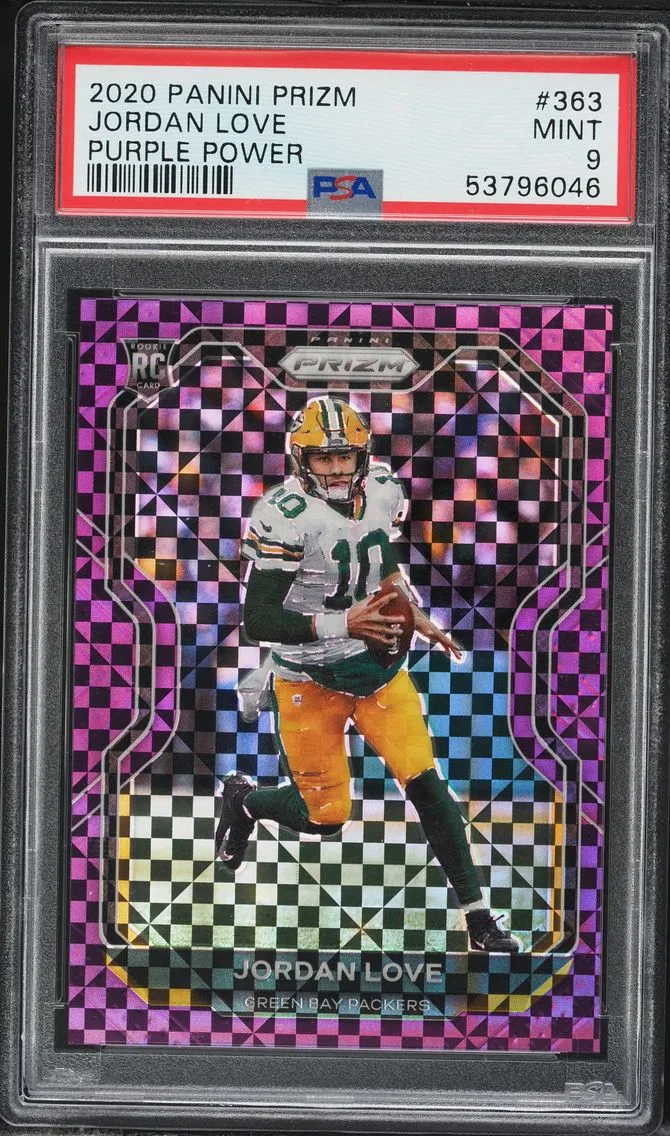 2020 #363 Jordan Love PSA 9 Panini Prizm Football